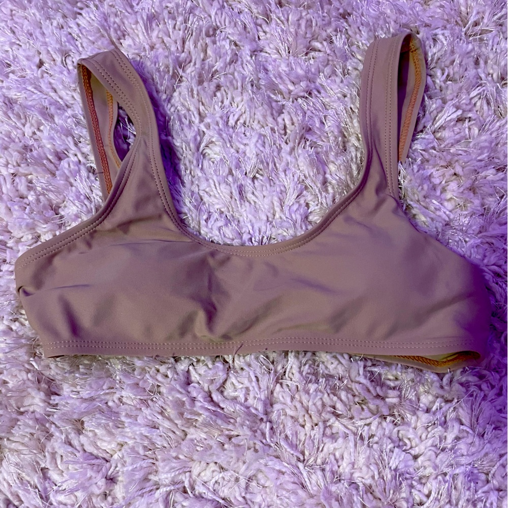 tan bikini top, good condition, women’s small